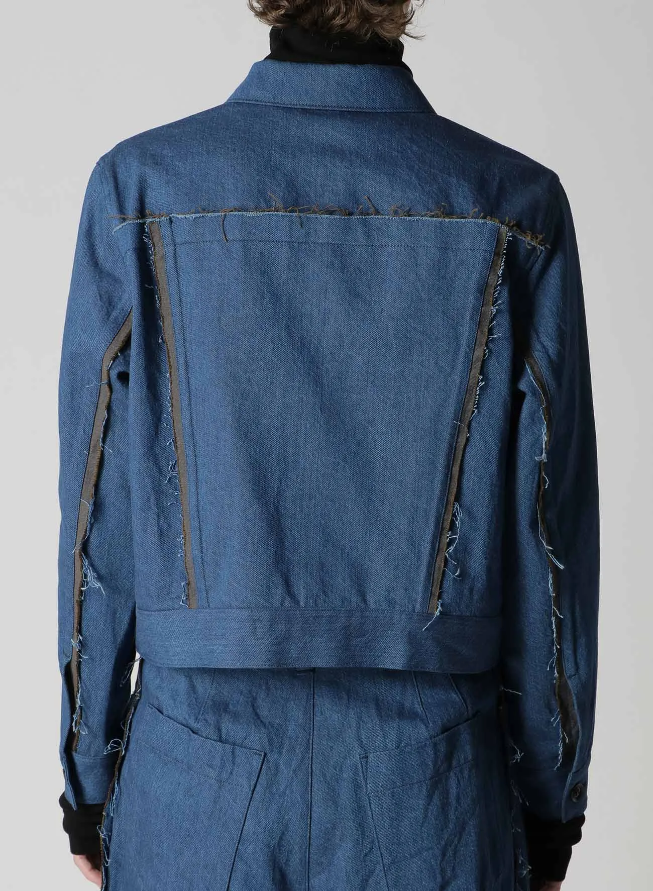 10oz DENIM PANELLED JACKET