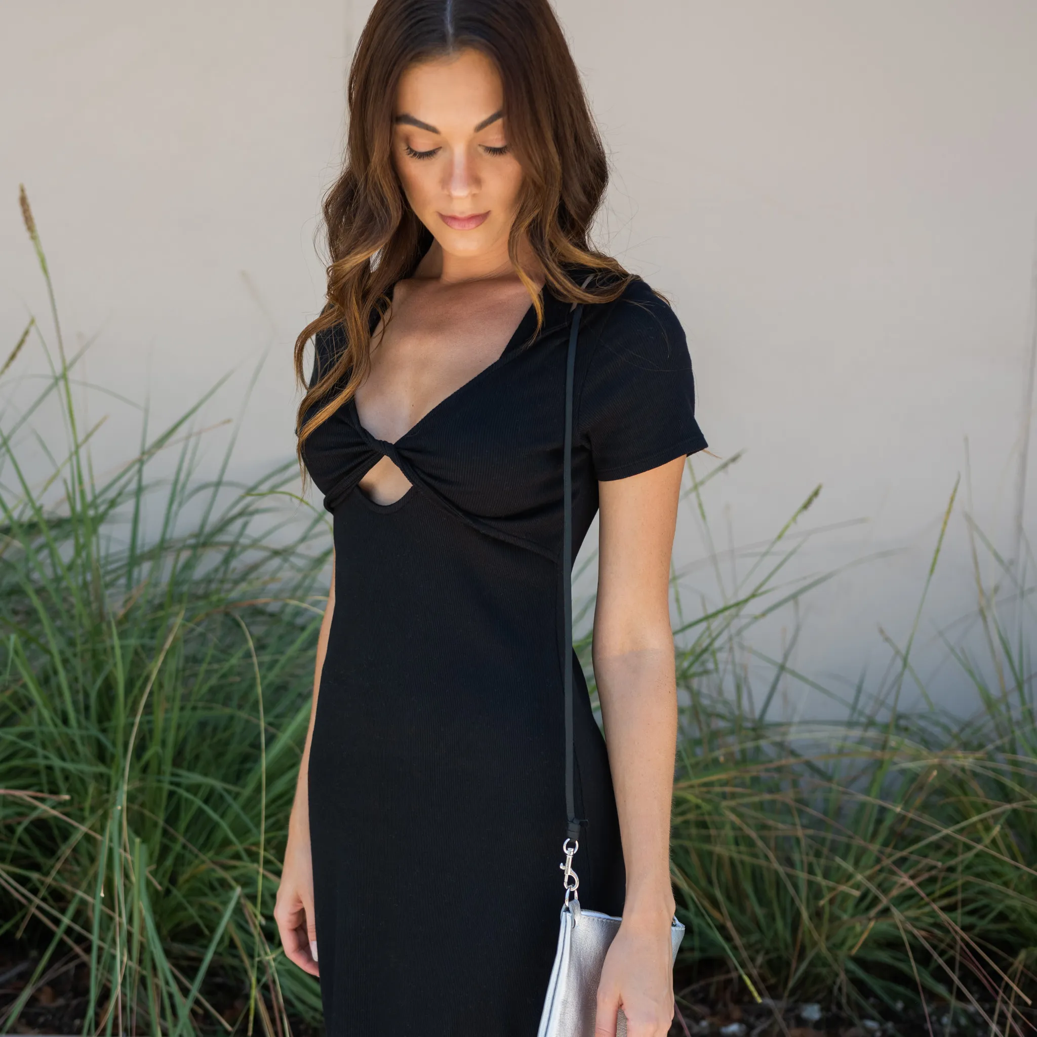 2X1 Rib Bodycon Midi Dress