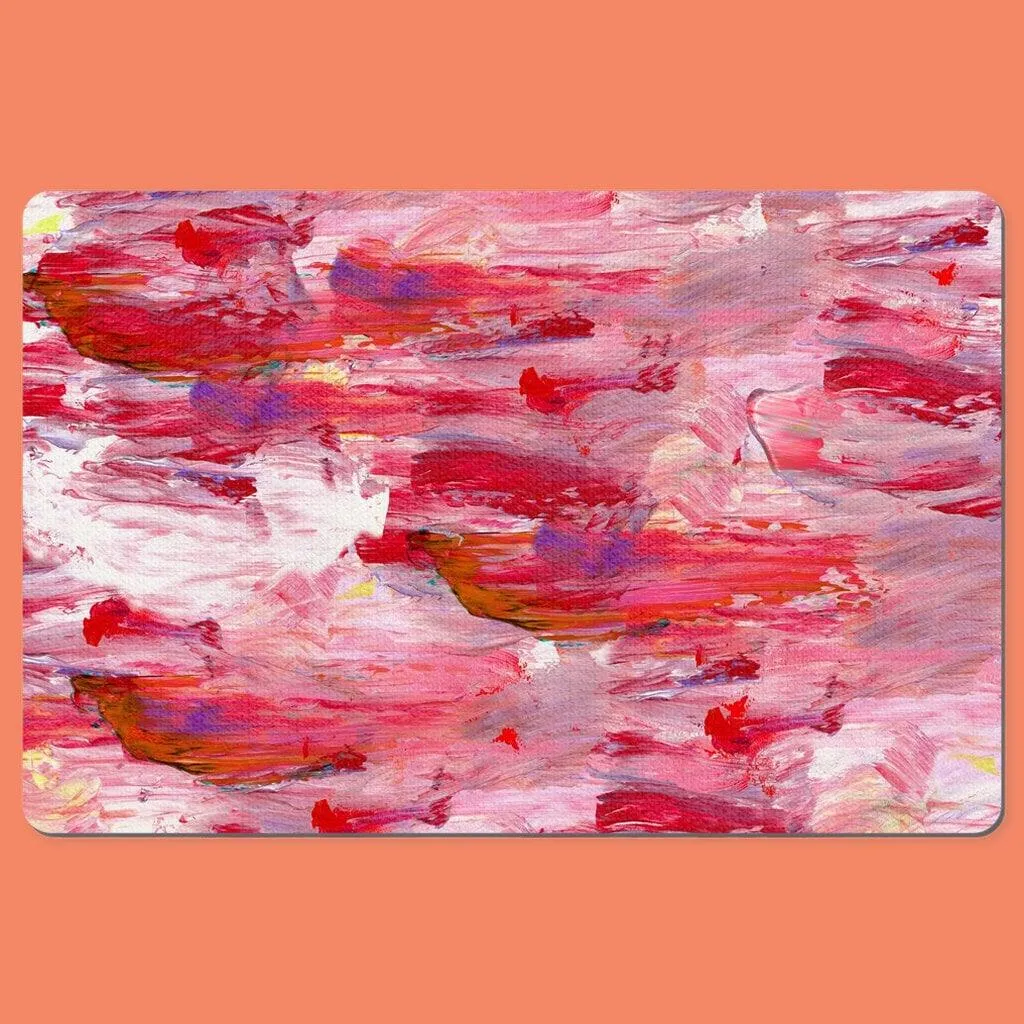 Abstract Art Desk Mats, Desktop Mat, Anti-Slip PU Leather Desk Mouse Mat Pad PC Laptop Office Computer Home Mice Mat Stylish Off