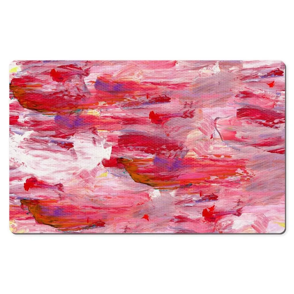 Abstract Art Desk Mats, Desktop Mat, Anti-Slip PU Leather Desk Mouse Mat Pad PC Laptop Office Computer Home Mice Mat Stylish Off