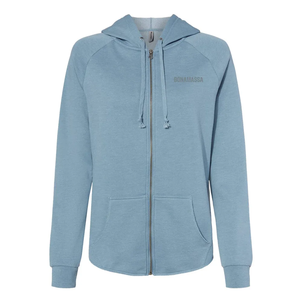 Acoustic Autumn Wave Wash Zip-Up Hoodie (Women)