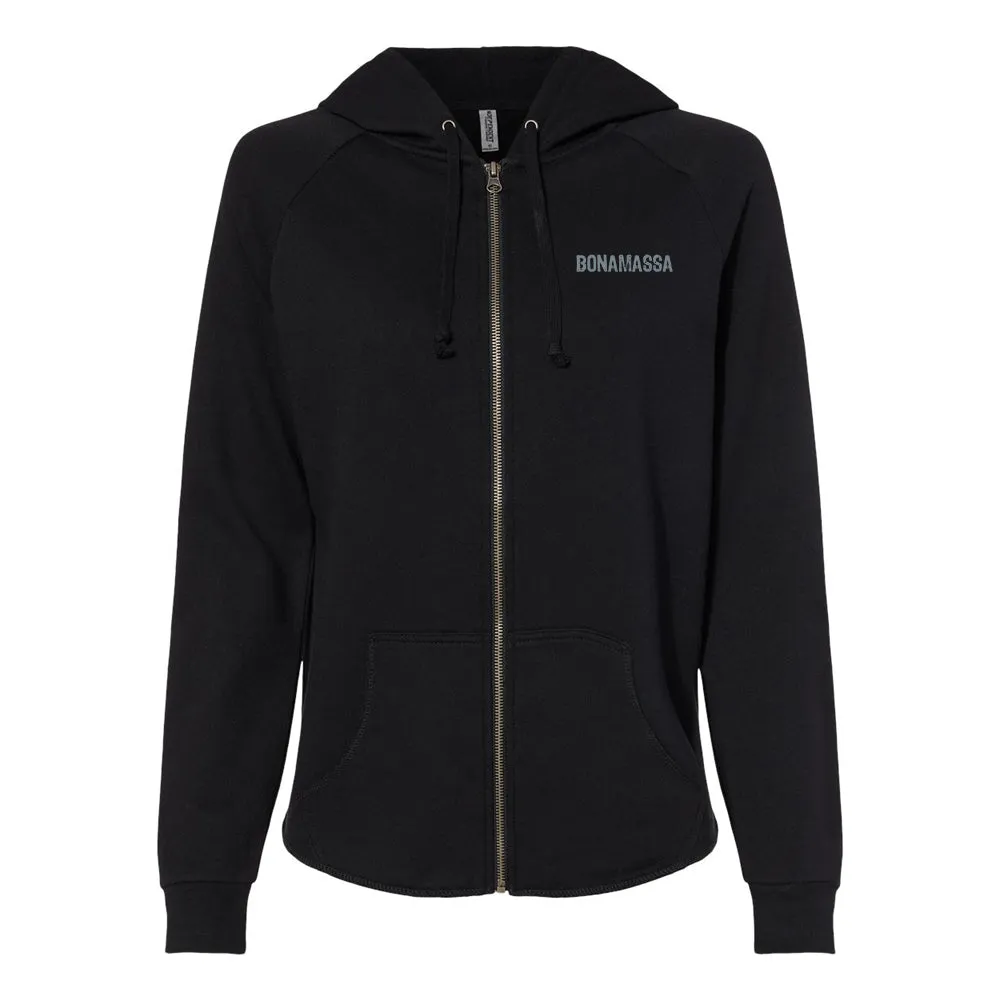 Acoustic Autumn Wave Wash Zip-Up Hoodie (Women)