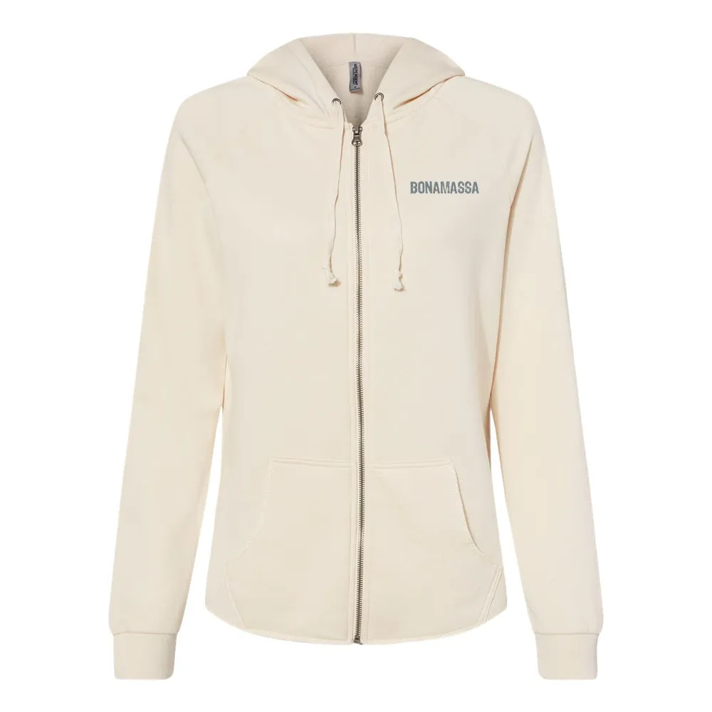 Acoustic Autumn Wave Wash Zip-Up Hoodie (Women)