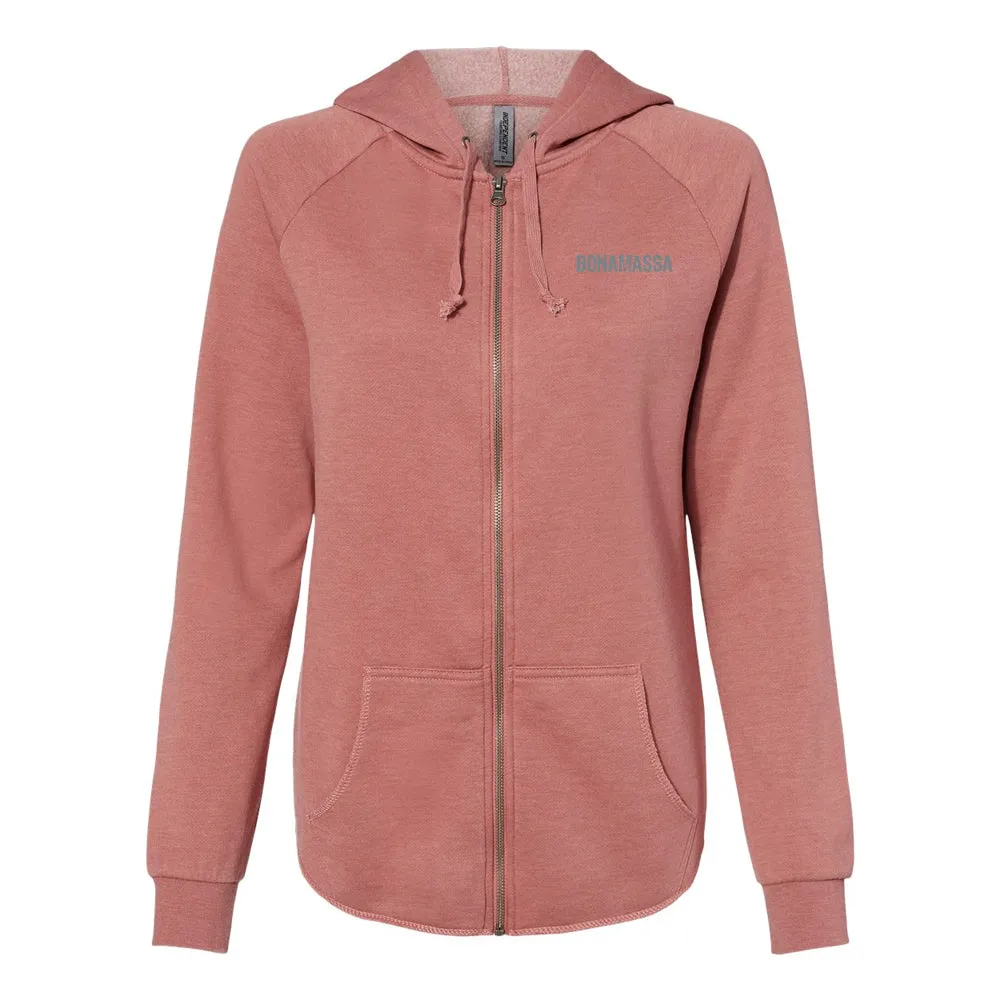 Acoustic Autumn Wave Wash Zip-Up Hoodie (Women)