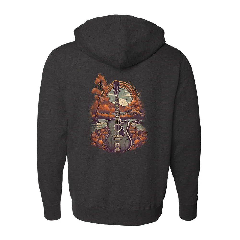 Acoustic Autumn Zip-Up Hoodie (Unisex)