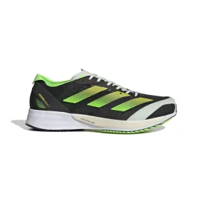 Adidas Adizero Adios 7 Men's Running Shoes, Core Black/Beam Yellow/Solar Green, 12.5 D Medium