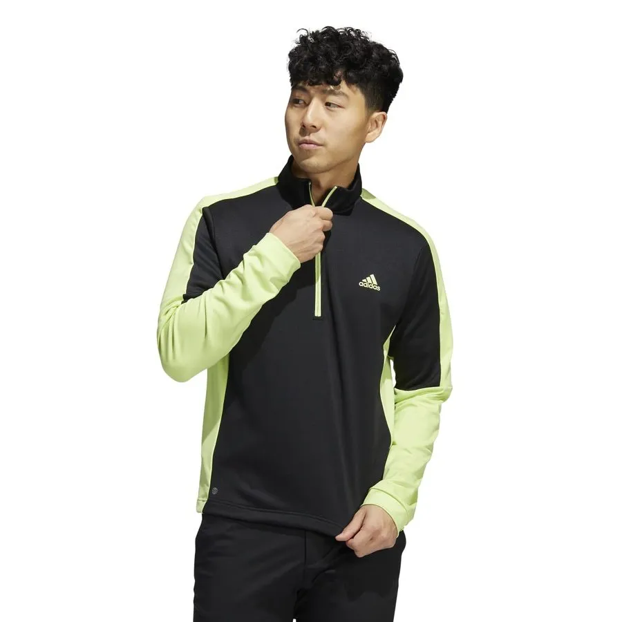 Adidas Colorblock Primegreen Golf Top - Black