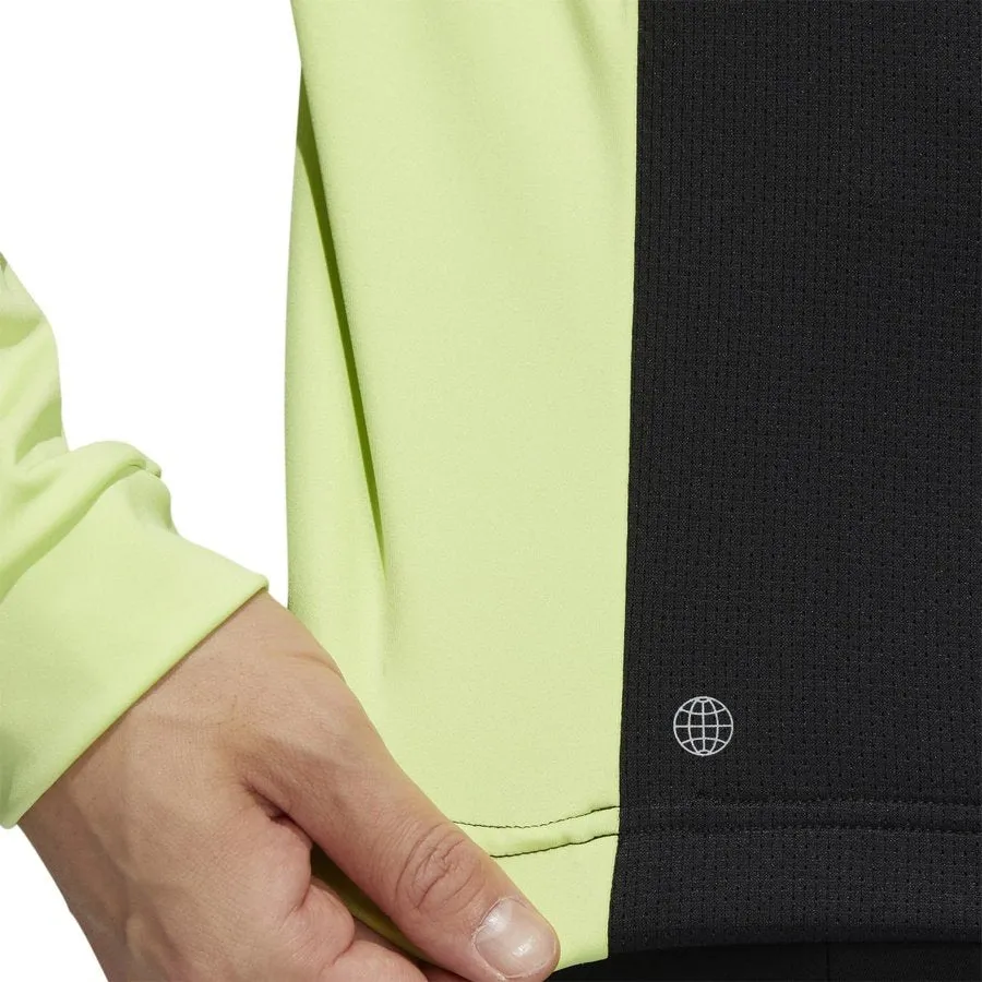 Adidas Colorblock Primegreen Golf Top - Black