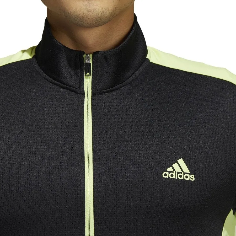 Adidas Colorblock Primegreen Golf Top - Black