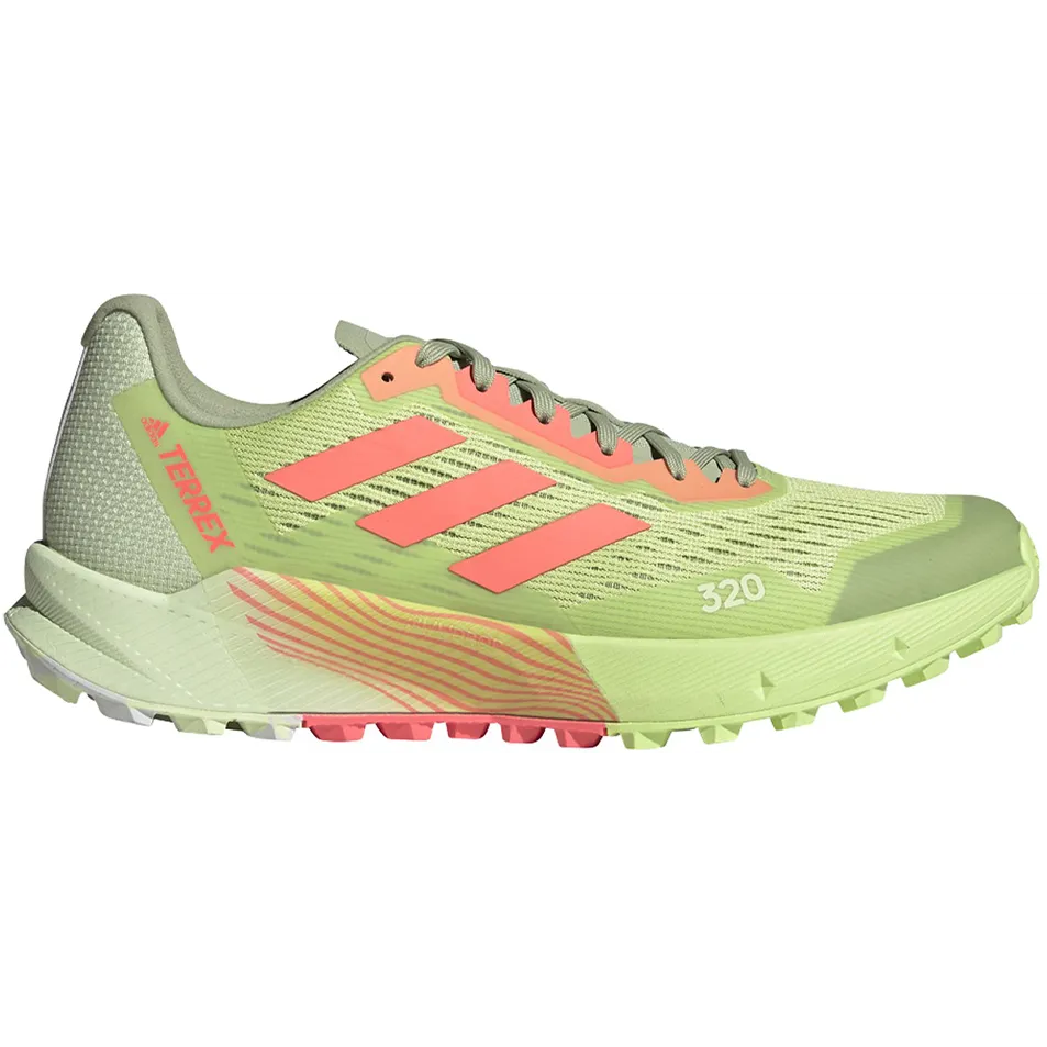 Adidas Terrex Agravic Flow 2 - Men's Trail Running Shoe - Pulse Lime/Turbo - Size 11.5 D Medium