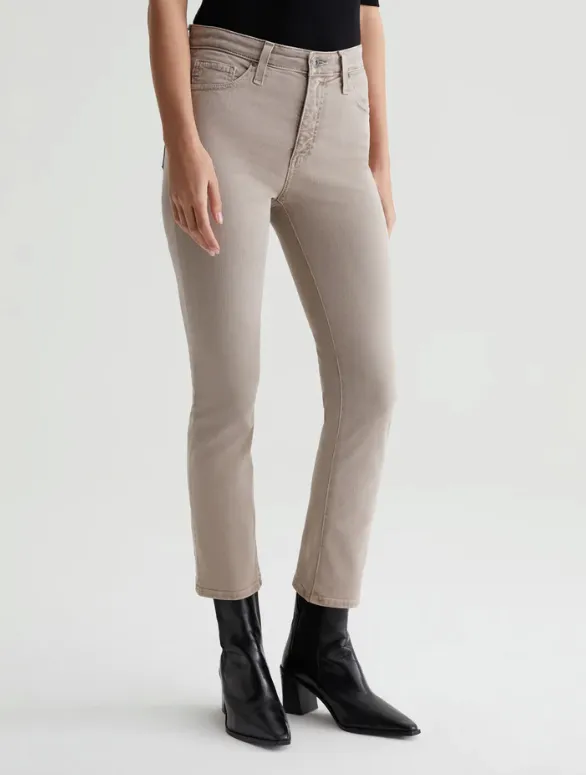 AG Mari Slim Straight Crop Taupe - Shop Online | Trendy Women's Pants | Affordable Fashion