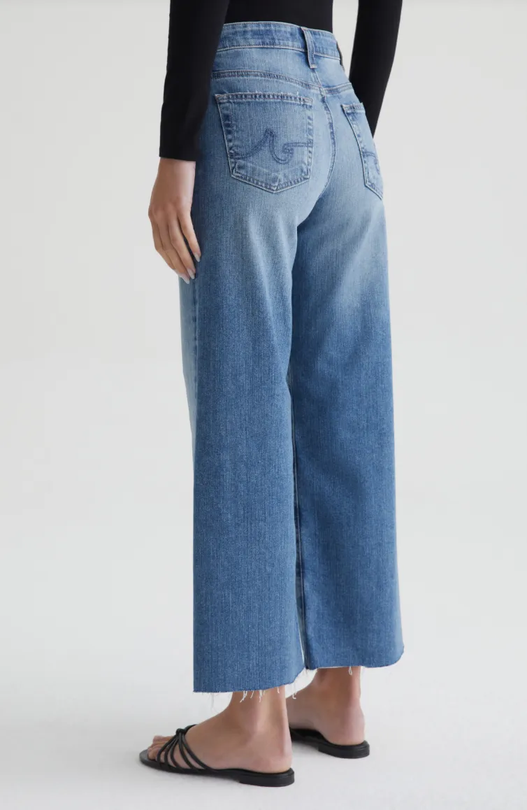 AG SAIGE WIDE LEG CROP WILSHIRE - Google SEO friendly: AG Saige wide leg crop pants for women Wilshire.