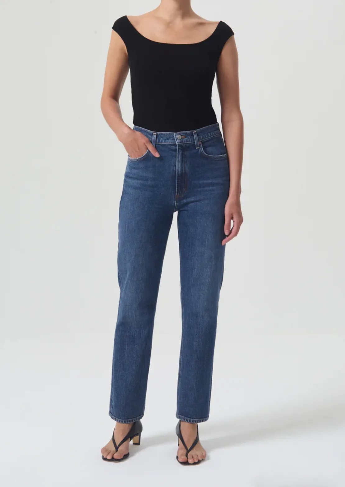 AGOLDE High Waist Stovepipe Jeans