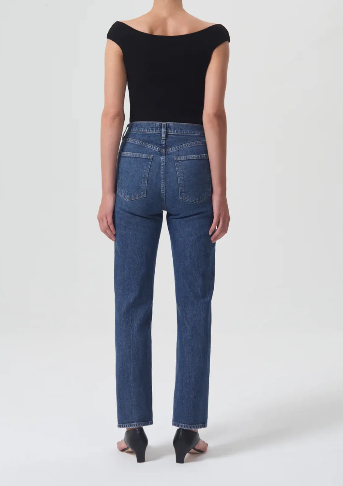 AGOLDE High Waist Stovepipe Jeans