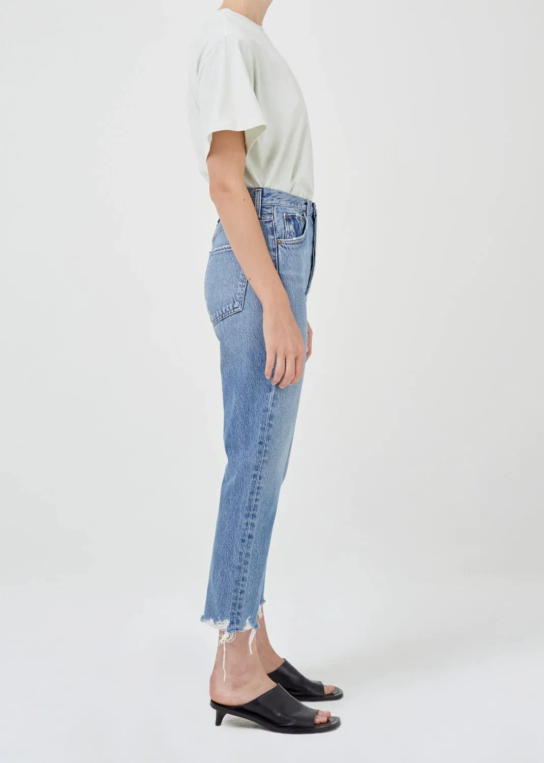 AGOLDE Riley High Rise Straight Crop Haven --> AGOLDE High Rise Straight Crop Jeans - Haven