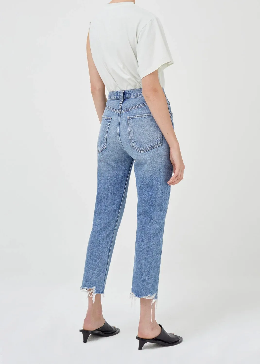 AGOLDE Riley High Rise Straight Crop Haven --> AGOLDE High Rise Straight Crop Jeans - Haven