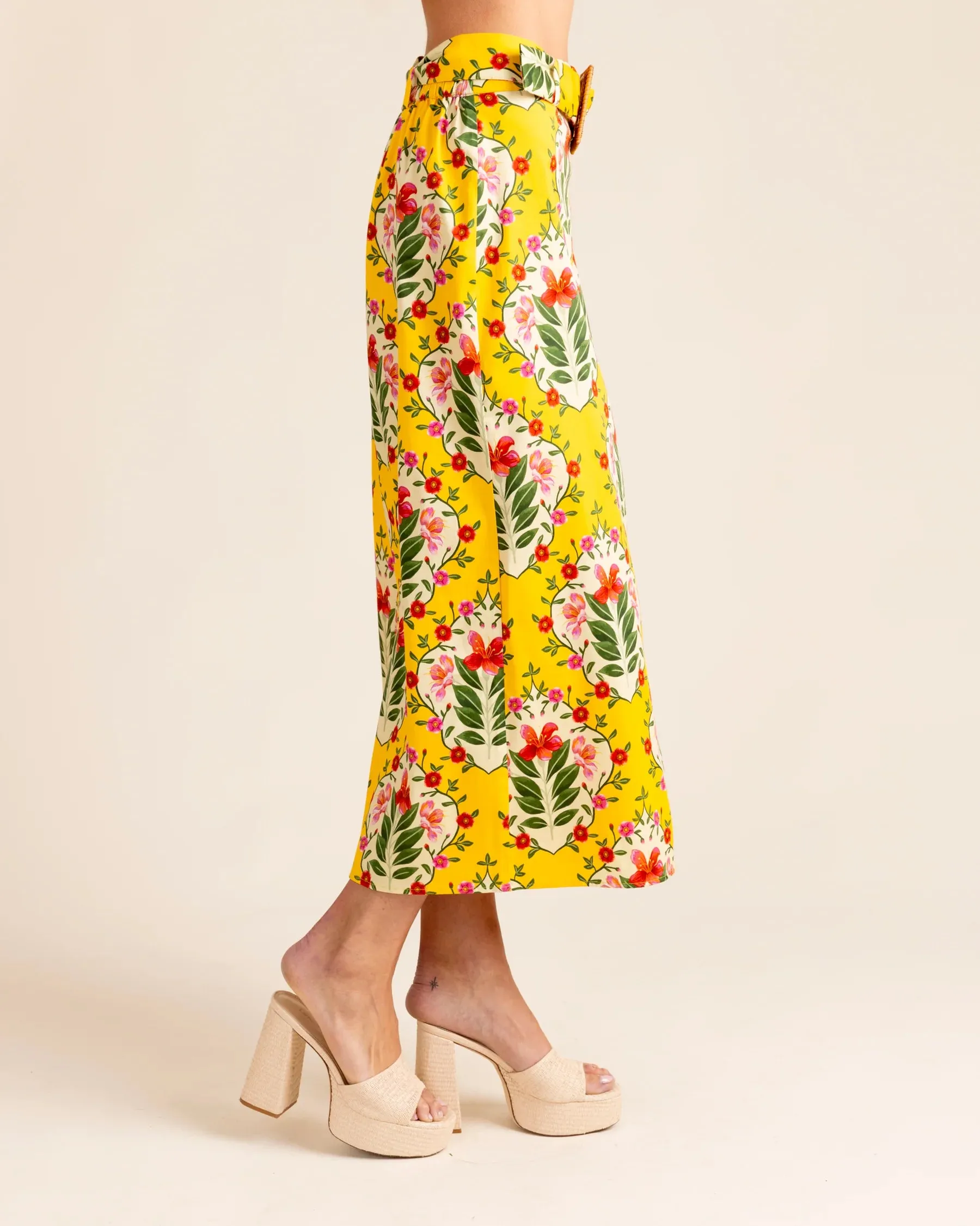 Alden Adair Maggie Skirt - Yellow Bouquet