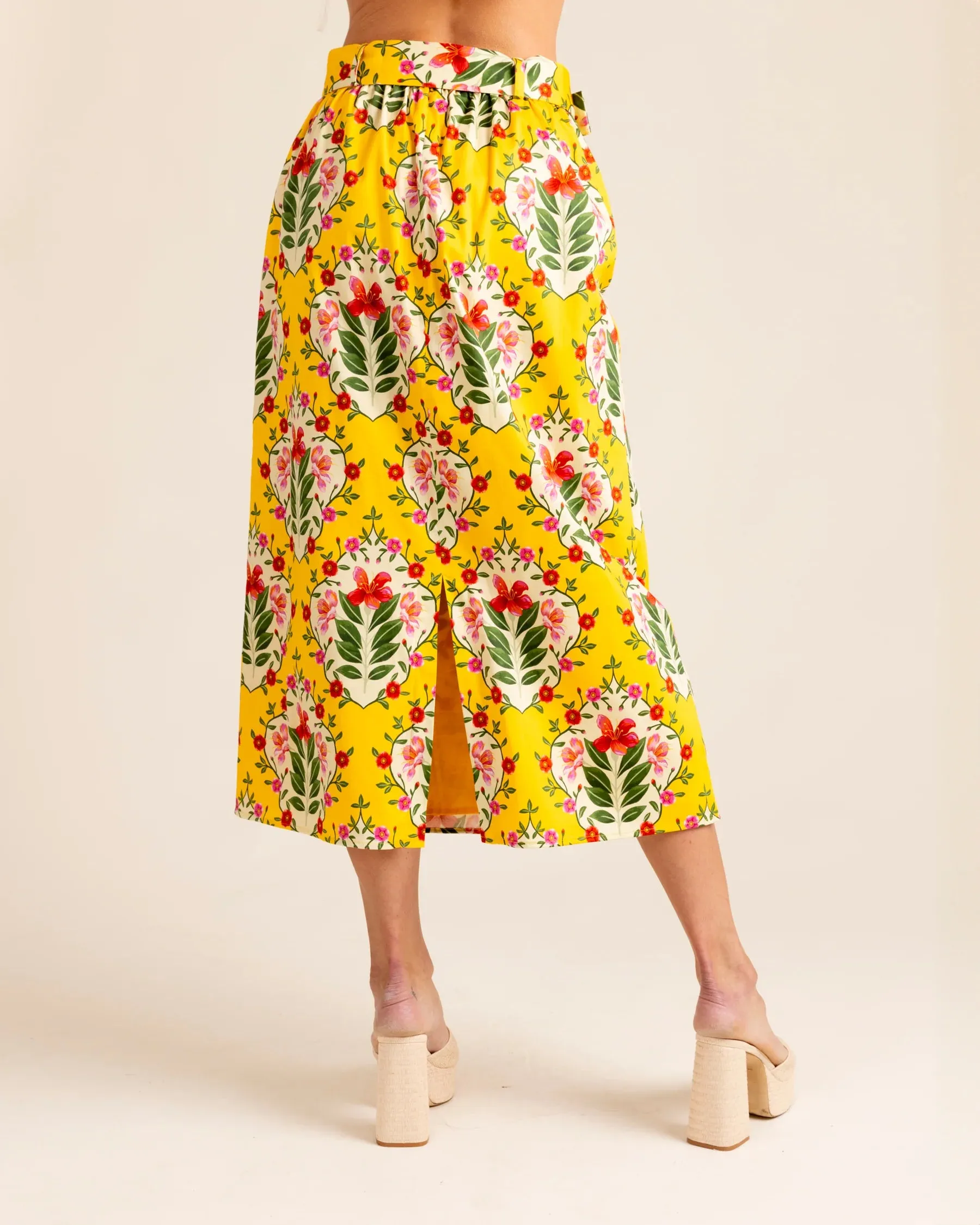 Alden Adair Maggie Skirt - Yellow Bouquet