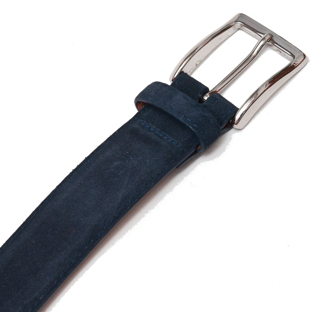 Alden Navy Suede Belt