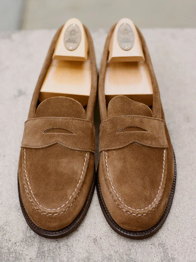 Alden Snuff Suede Unlined Penny Loafer