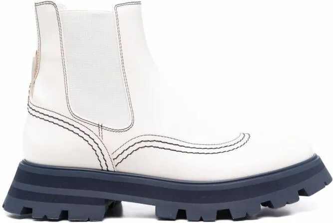 Alexander McQueen Wander Chelsea boots White