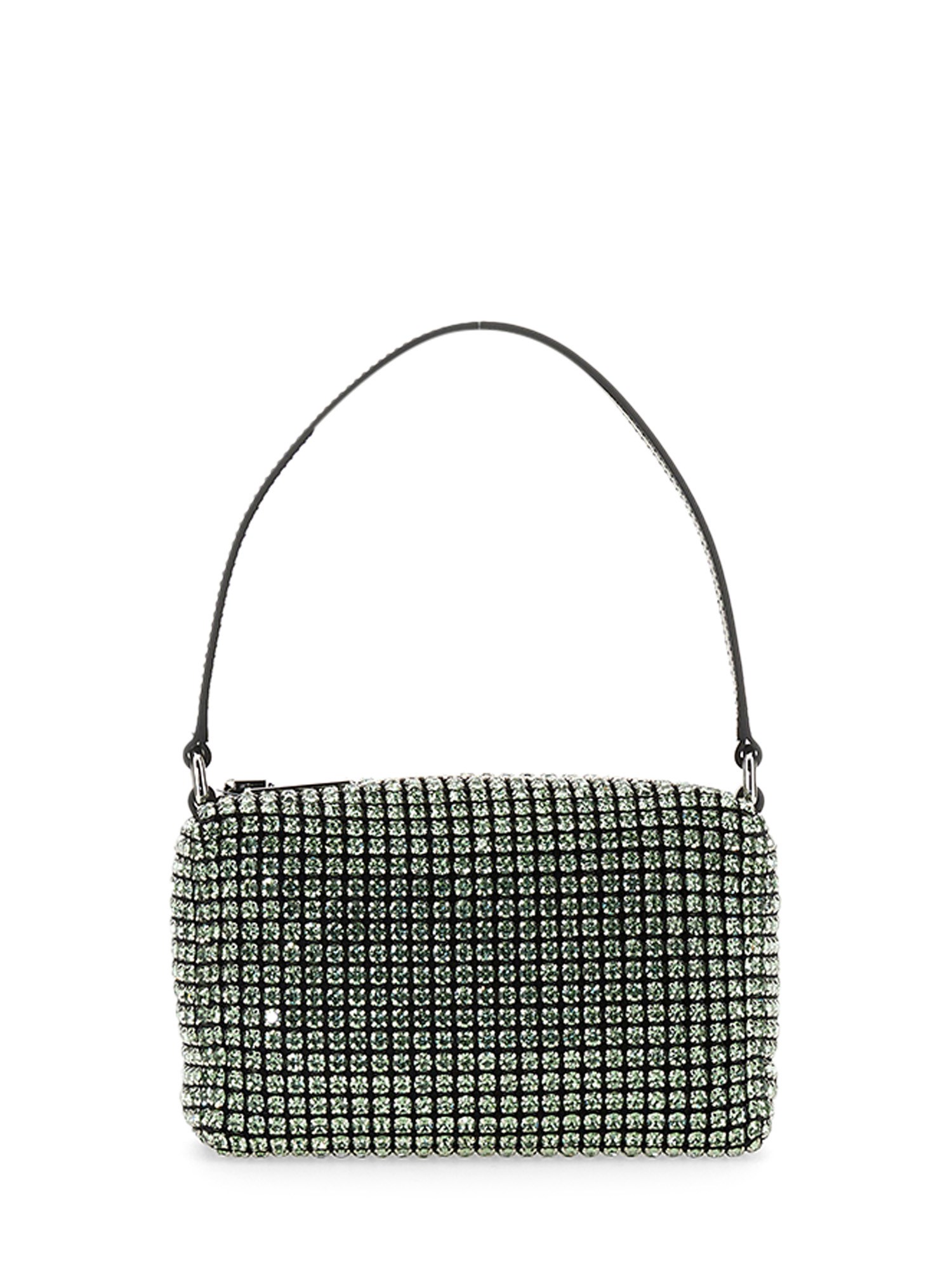 ALEXANDER WANG    HEIRESS MEDIUM MESH CLUTCH BAG WITH RHINESTONES