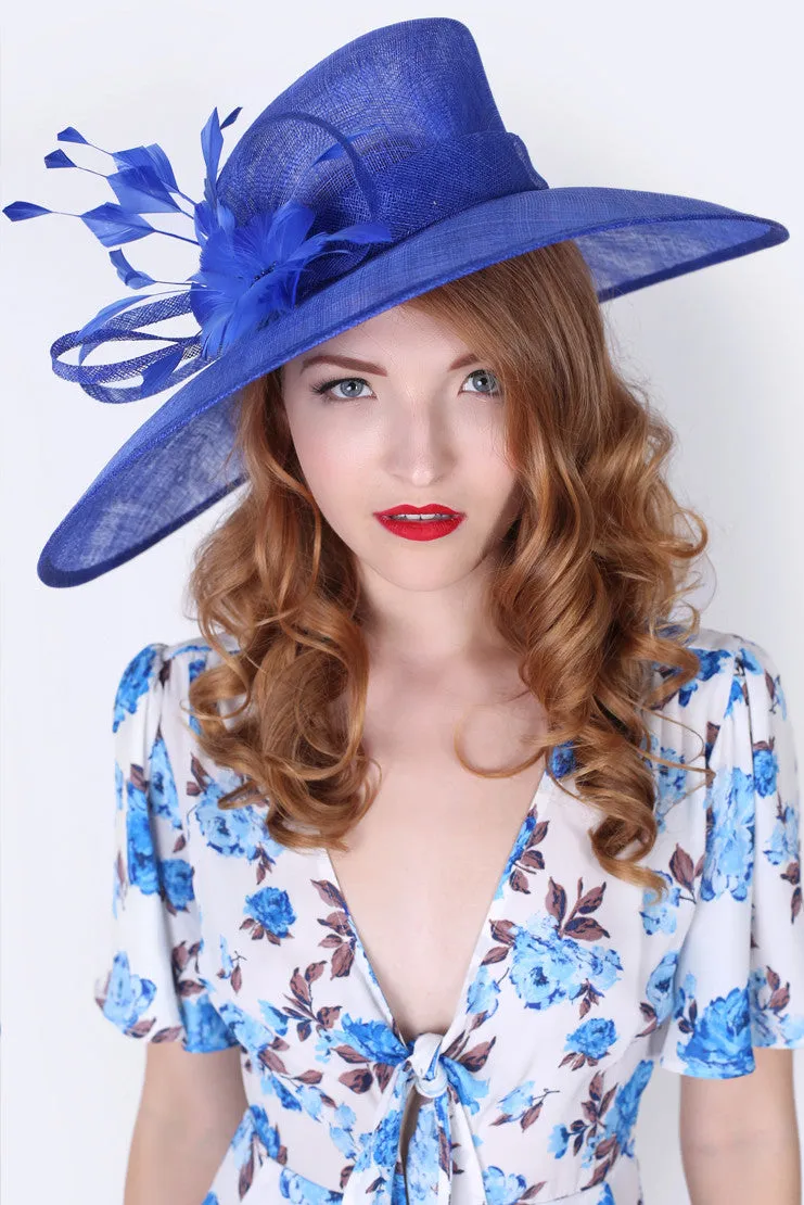 Alexandria Sun Hat - Royal Blue