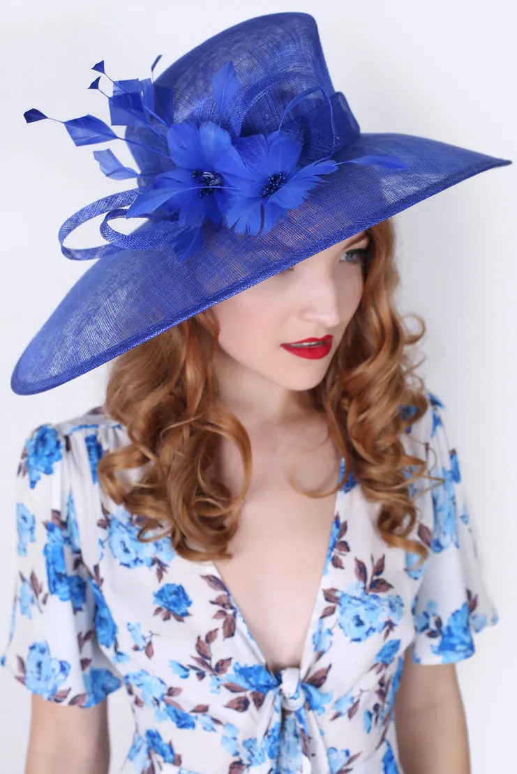 Alexandria Sun Hat - Royal Blue