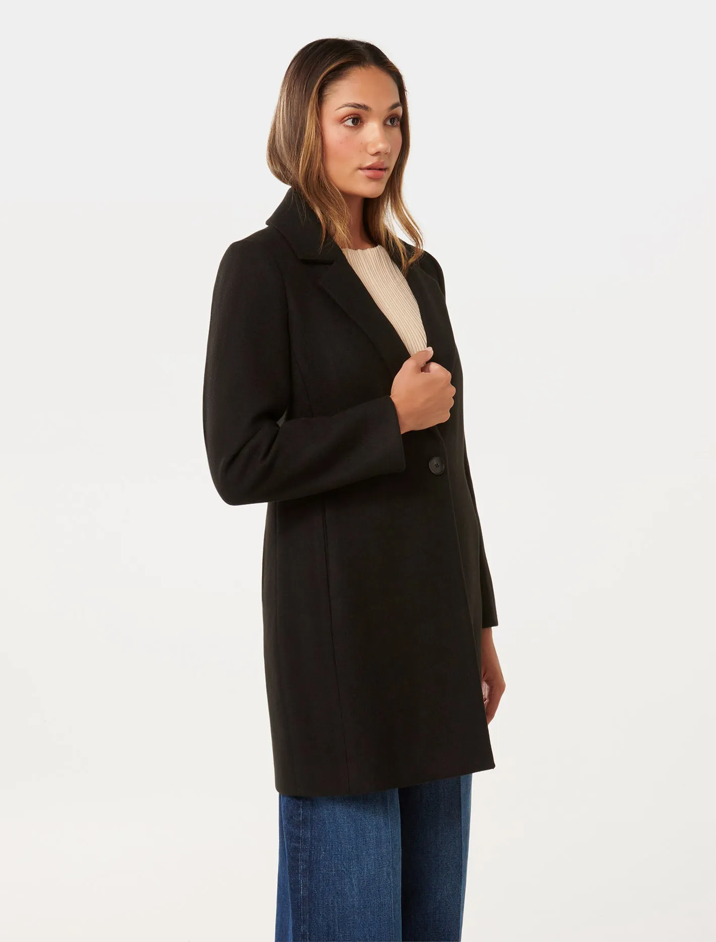 Anna Petite Coatigan - Single Breasted Coat for Women