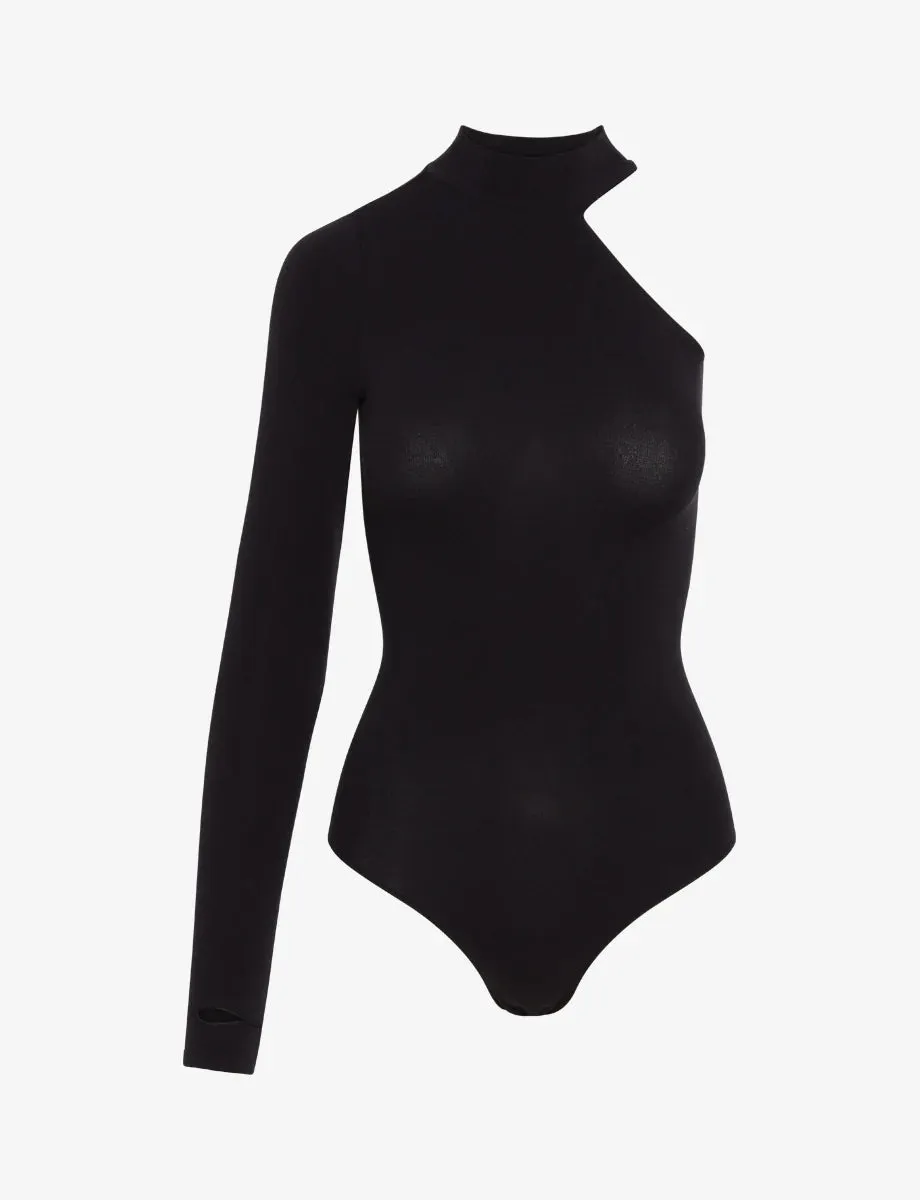 Ballet One-Shoulder Turtleneck Leotard