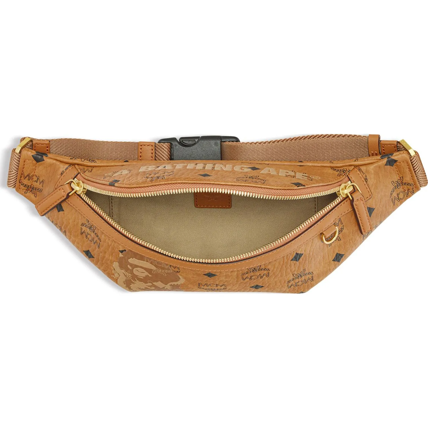 BAPE X MCM BELT BAG