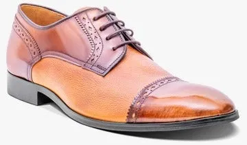 Barker Ashbourne Toe-Cap Shoe - Etam / Cedar Grain