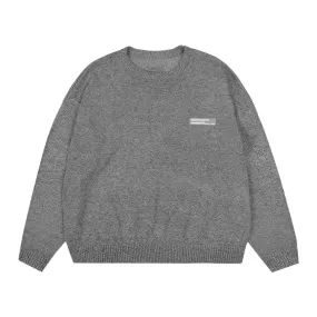 Basic Logo Round Neck Sweater