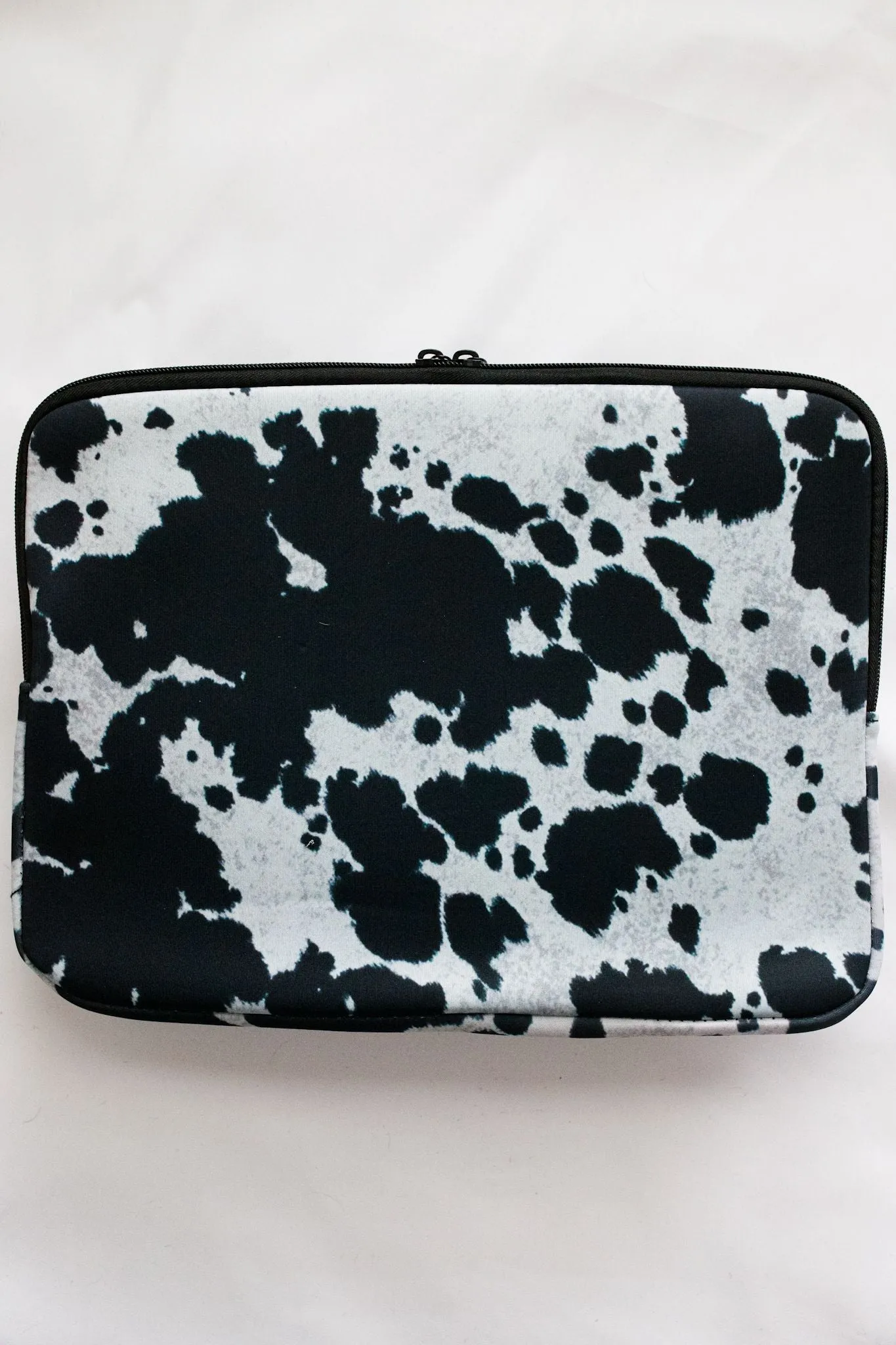 Black Cowhide Laptop Case