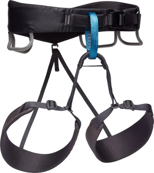 Black Diamond Men's Momentum Harness – Lightweight, Adjustable, and Comfortable for Versatile Climbing