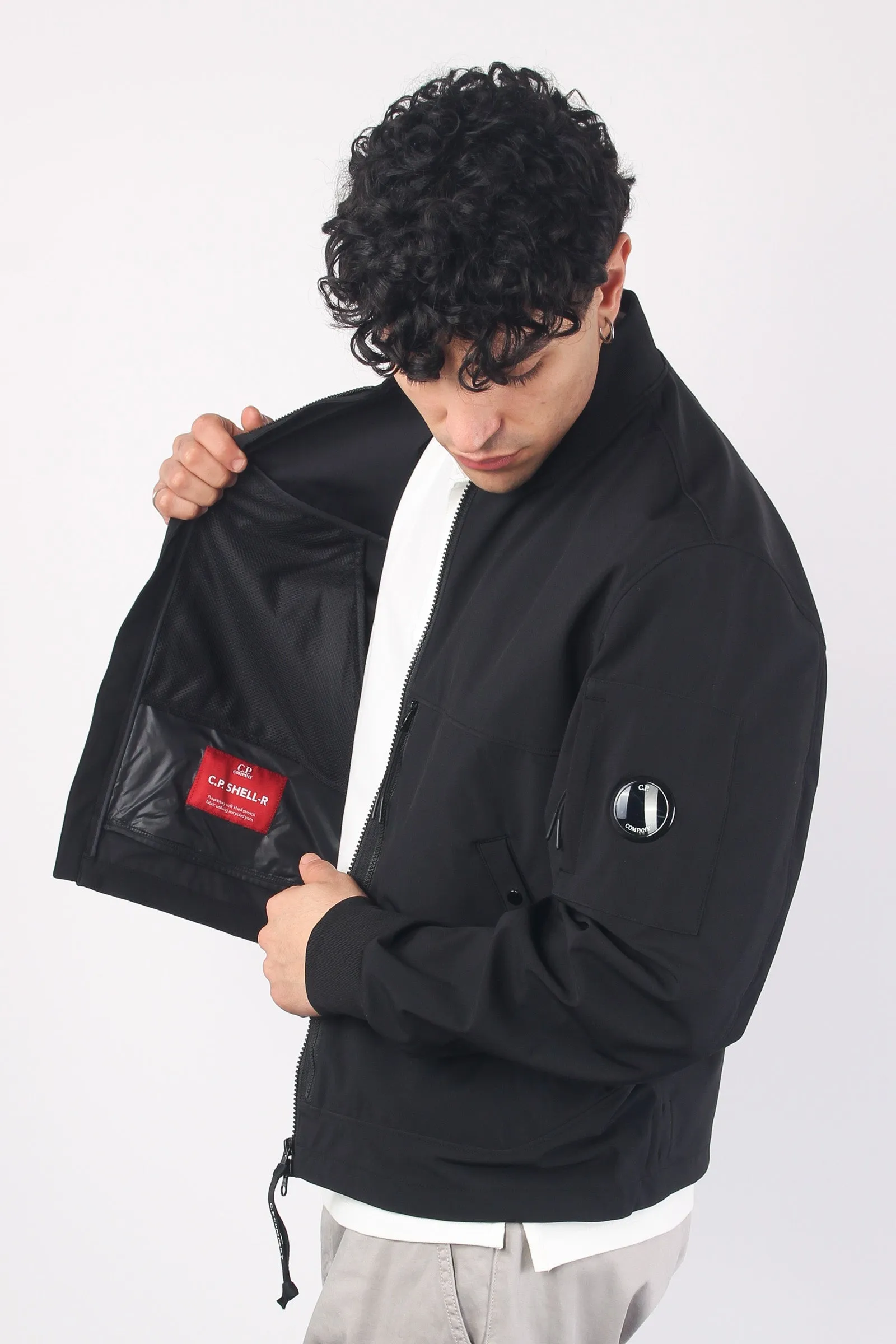 Black Zip Bomber Jacket