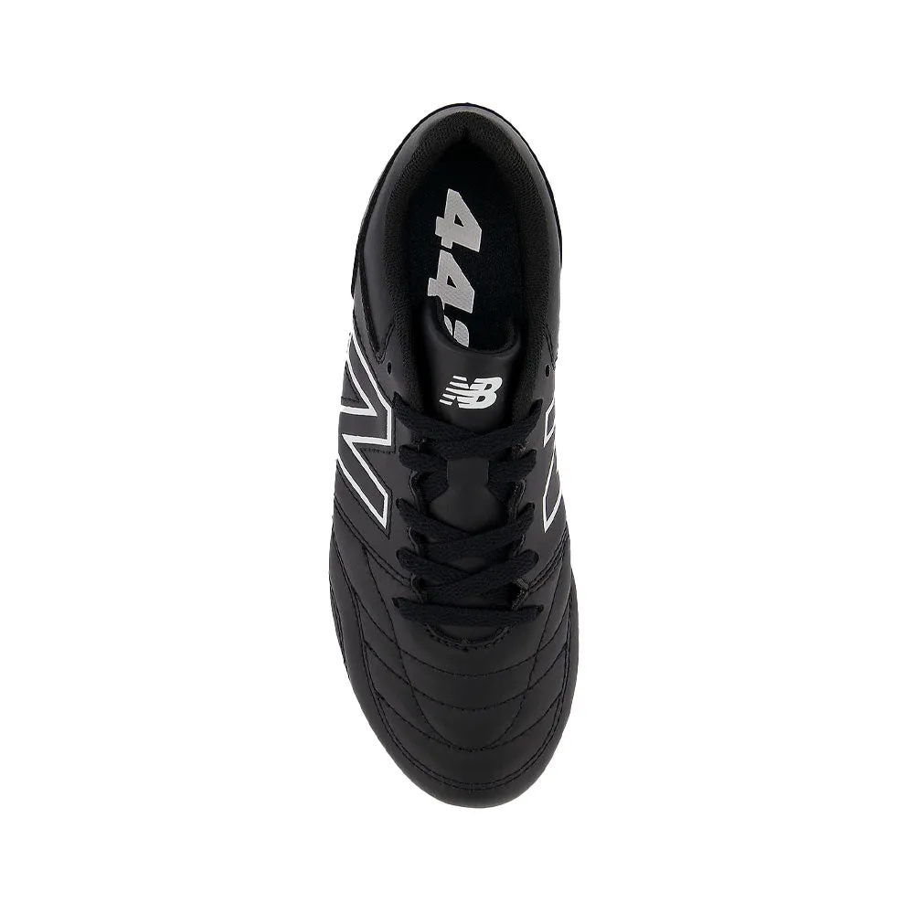 Black/White New Balance 442 V2 Academy FG Jnr Football Boots