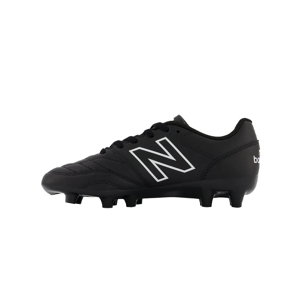 Black/White New Balance 442 V2 Academy FG Jnr Football Boots