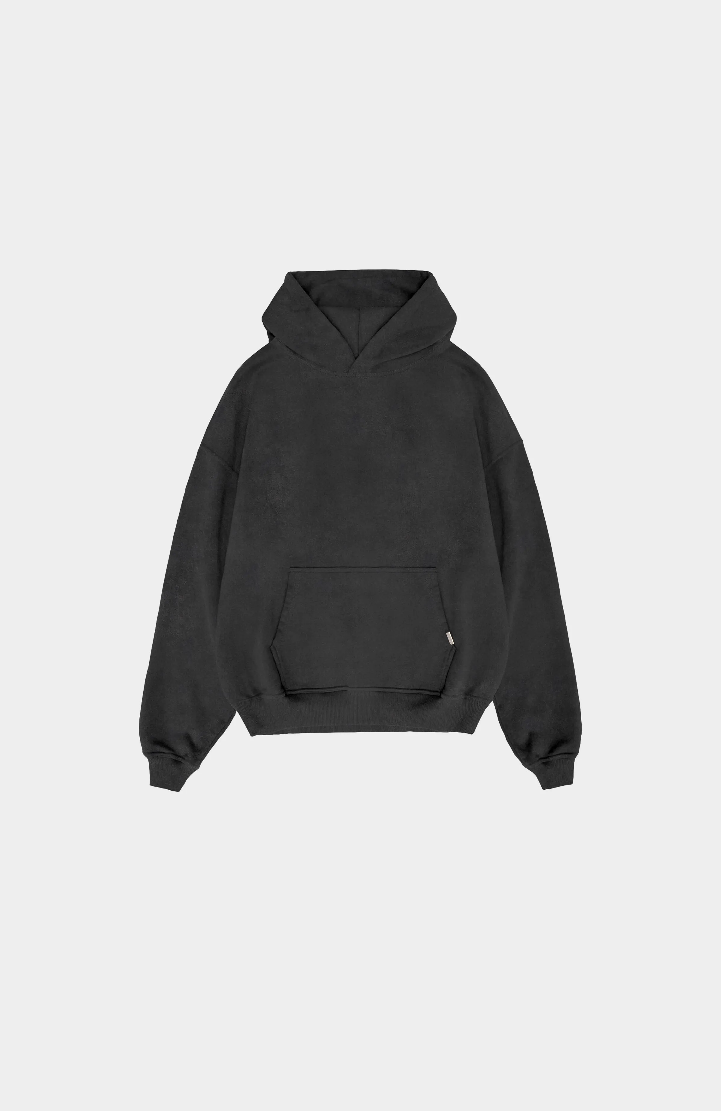 BLANK WASHED HOODIE | Black