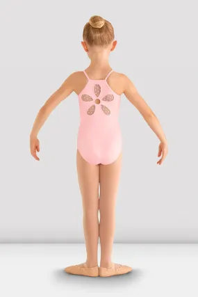 Bloch Girls Begonia Flower Leotard with Mesh Back - CL8097