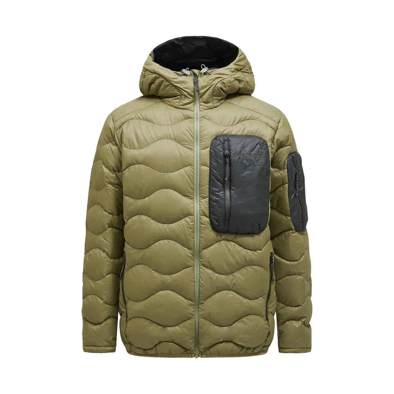 Bomber Green Olive Snap Utility Men's Jacket