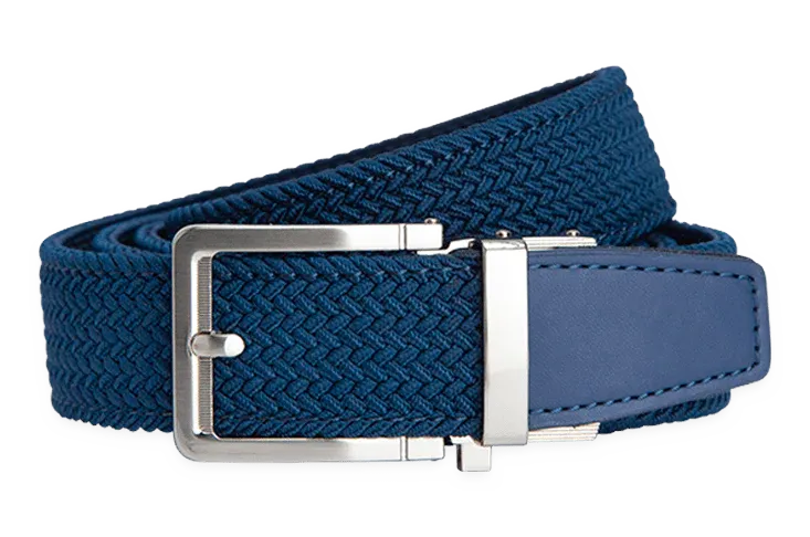 Braided Navy, 1 3/8 Strap, Golf Belt