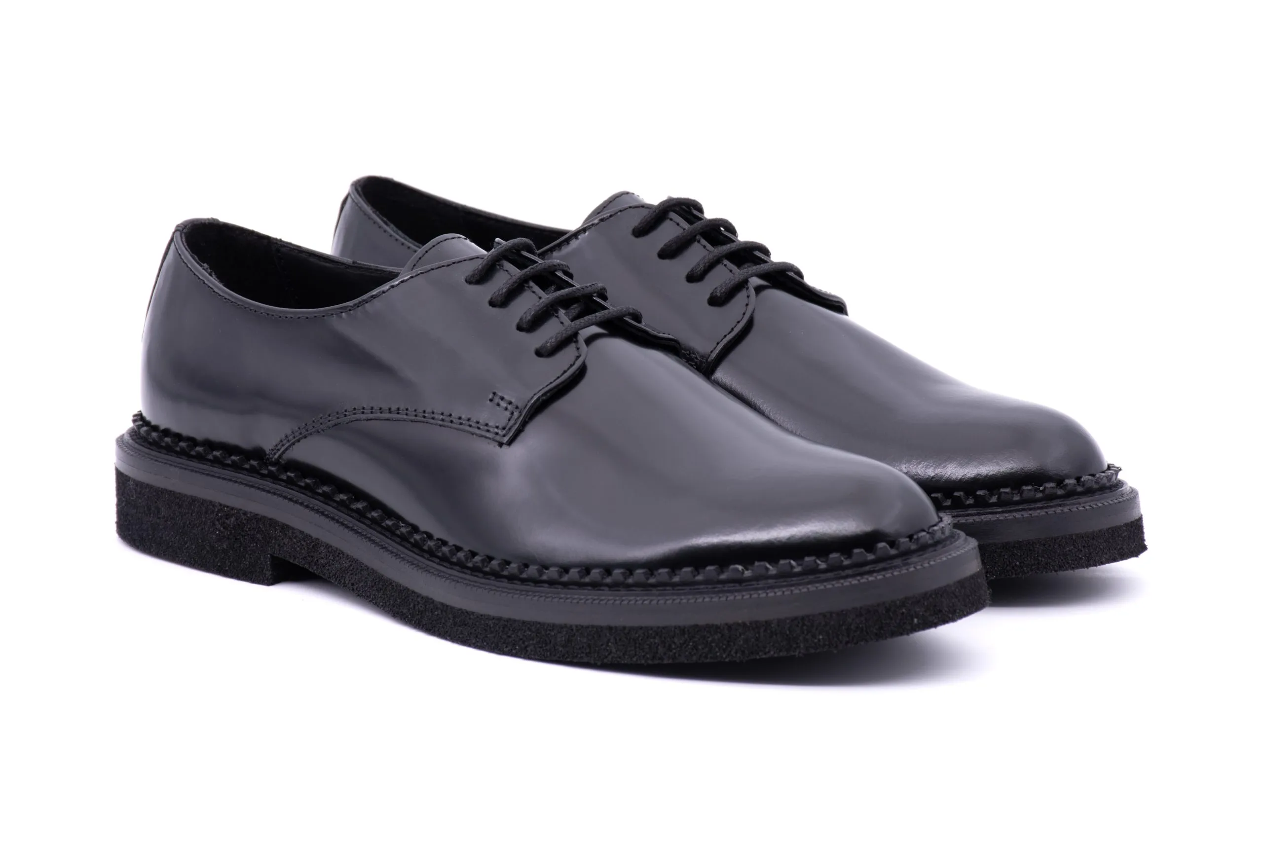 Brushed calfskin Derby shoes