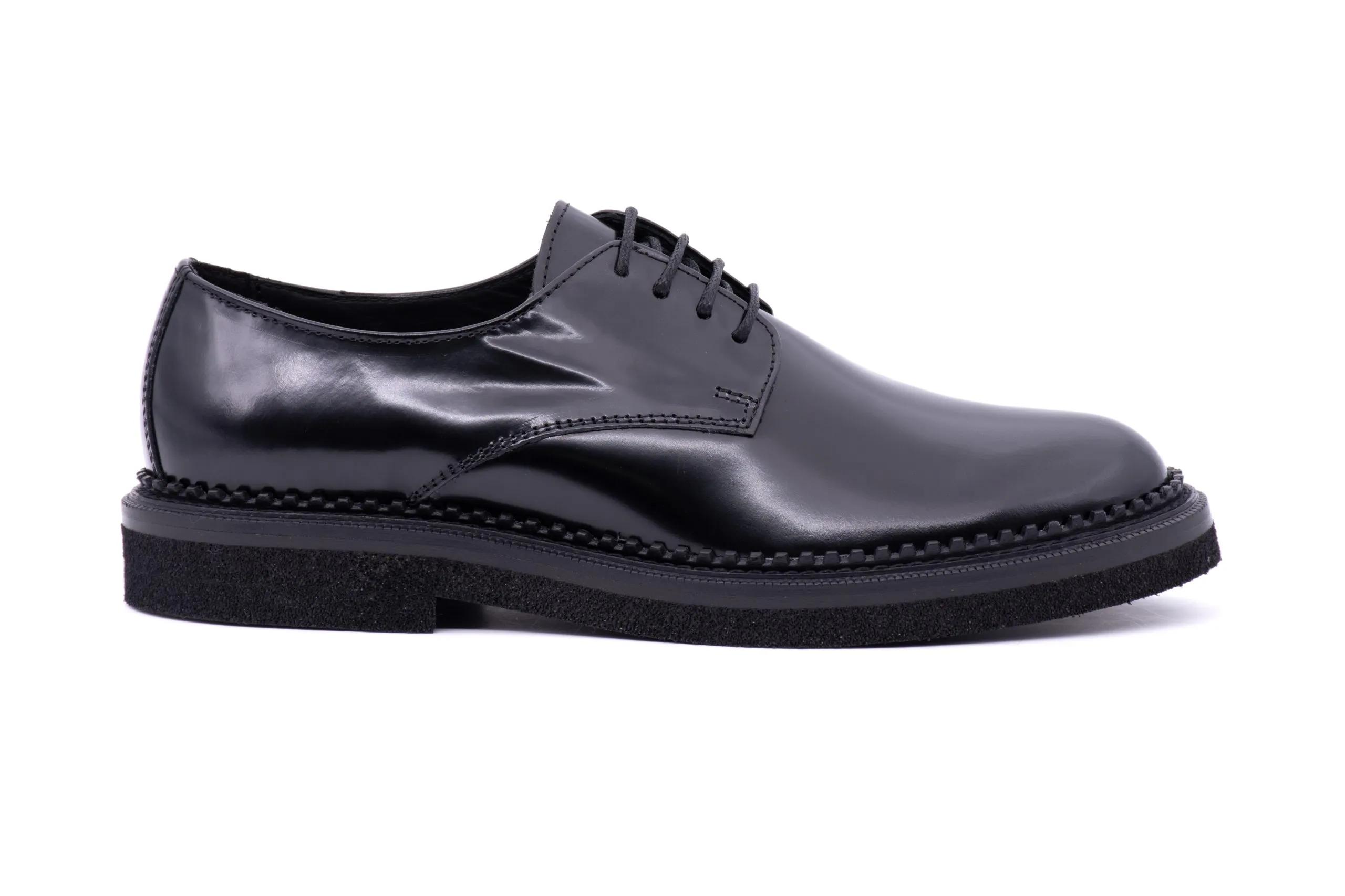 Brushed calfskin Derby shoes