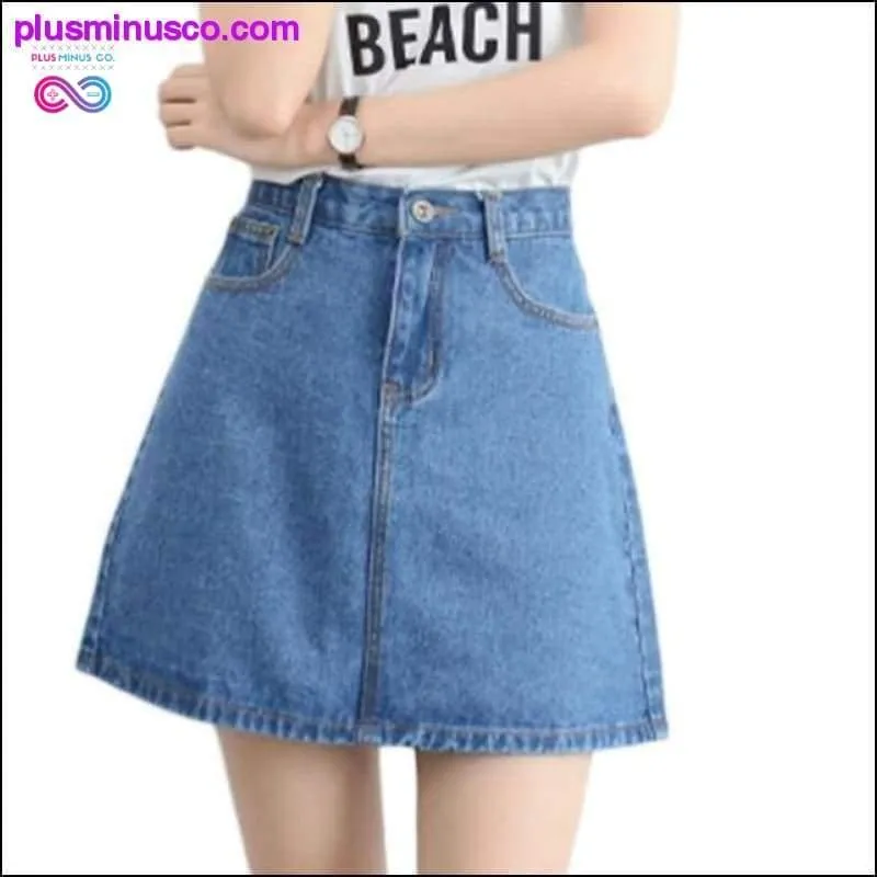 Button Denim Skirts for Women | Mini Bodycon Skirts | High Waist Stretch Jeans