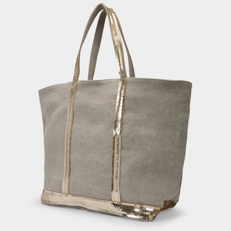 Cabas L Tote Bag - Vanessa Bruno -  Sand - Linen