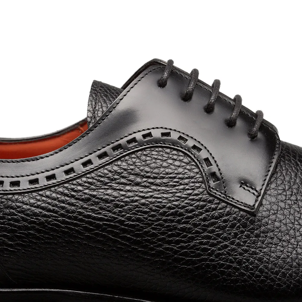 Calf Deer Cap Toe Derby shoes