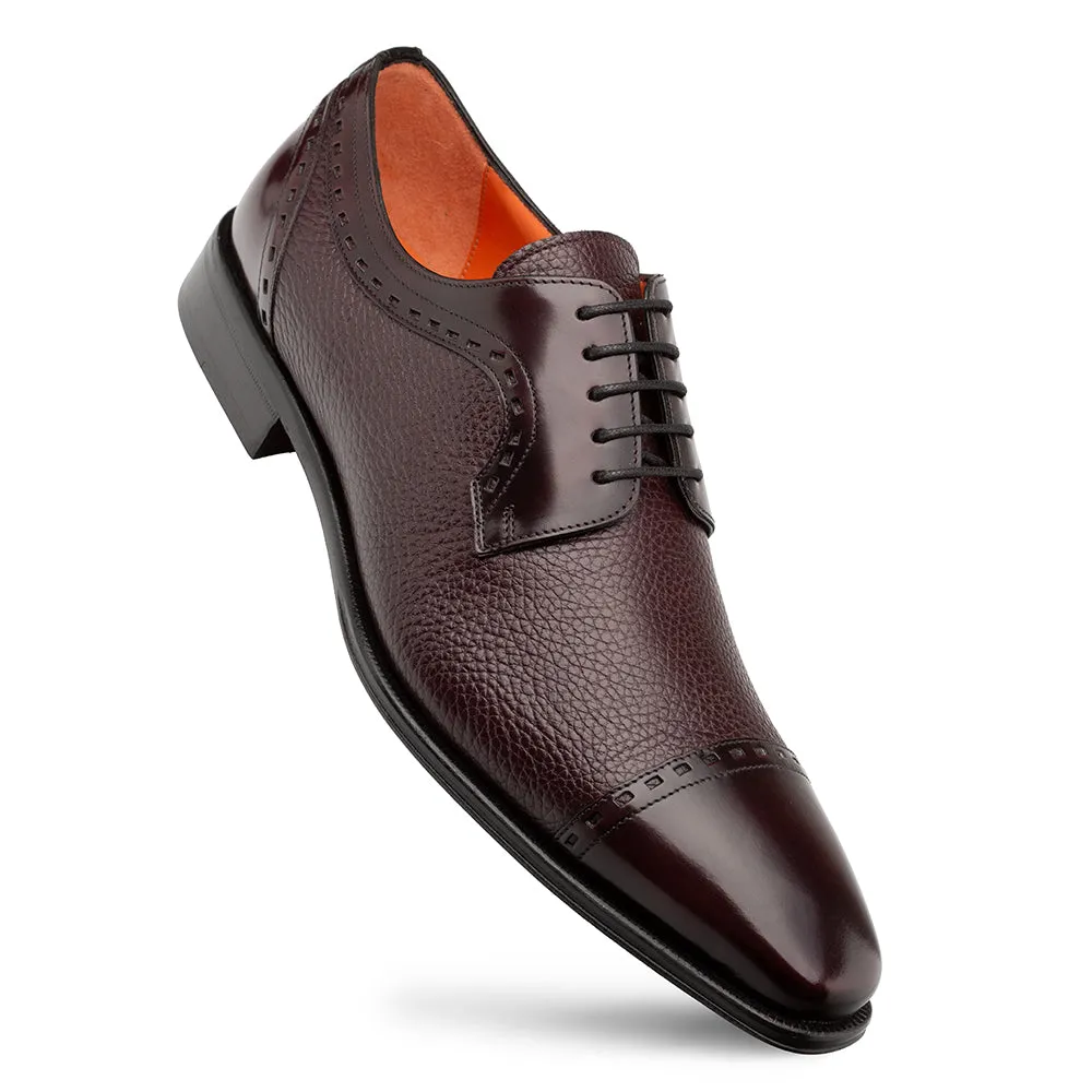 Calf Deer Cap Toe Derby shoes