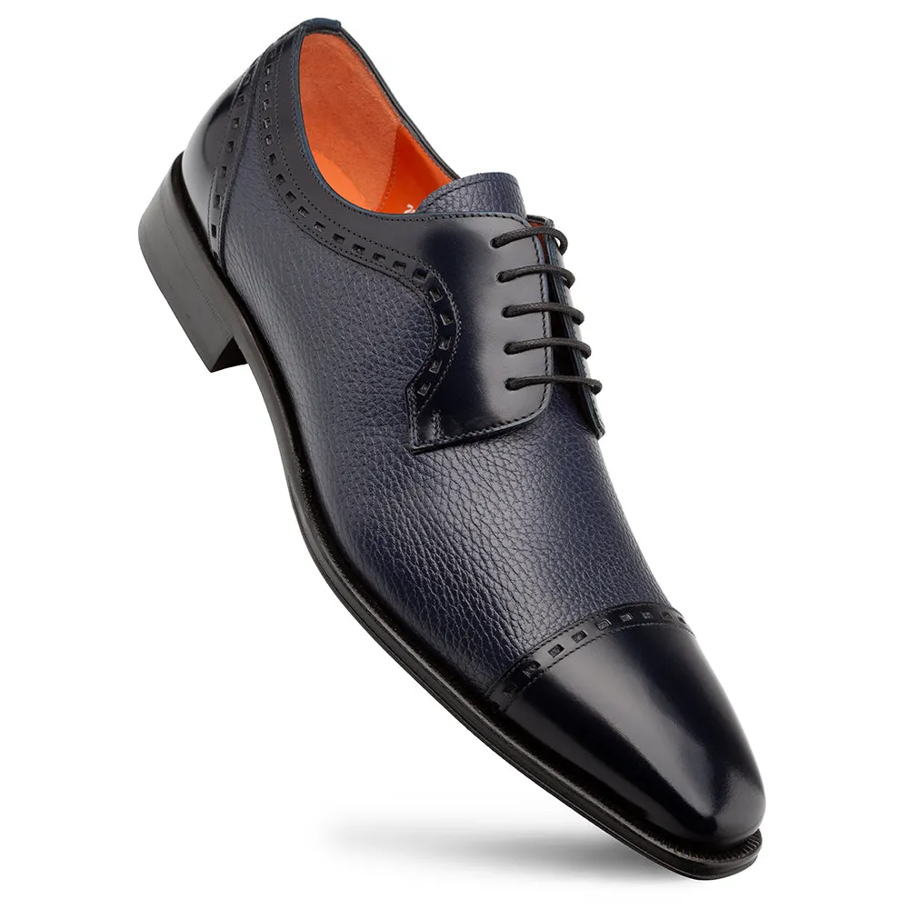 Calf Deer Cap Toe Derby shoes