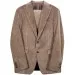 Canali Single Breasted Beige Corduroy Suit